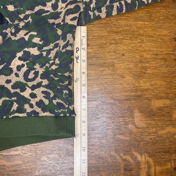 Adidas M Camo Leopard Crop Pullover Sweater​​ - Picture 10 of 14